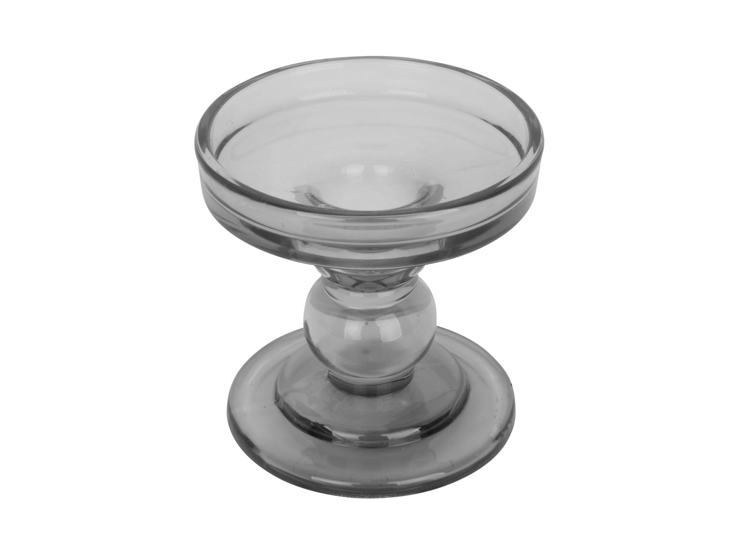 Glass Art Coloured Glass Candlestick Holder - ad&i