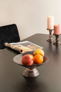 Glass Art Coloured Glass Candlestick Holder - ad&i