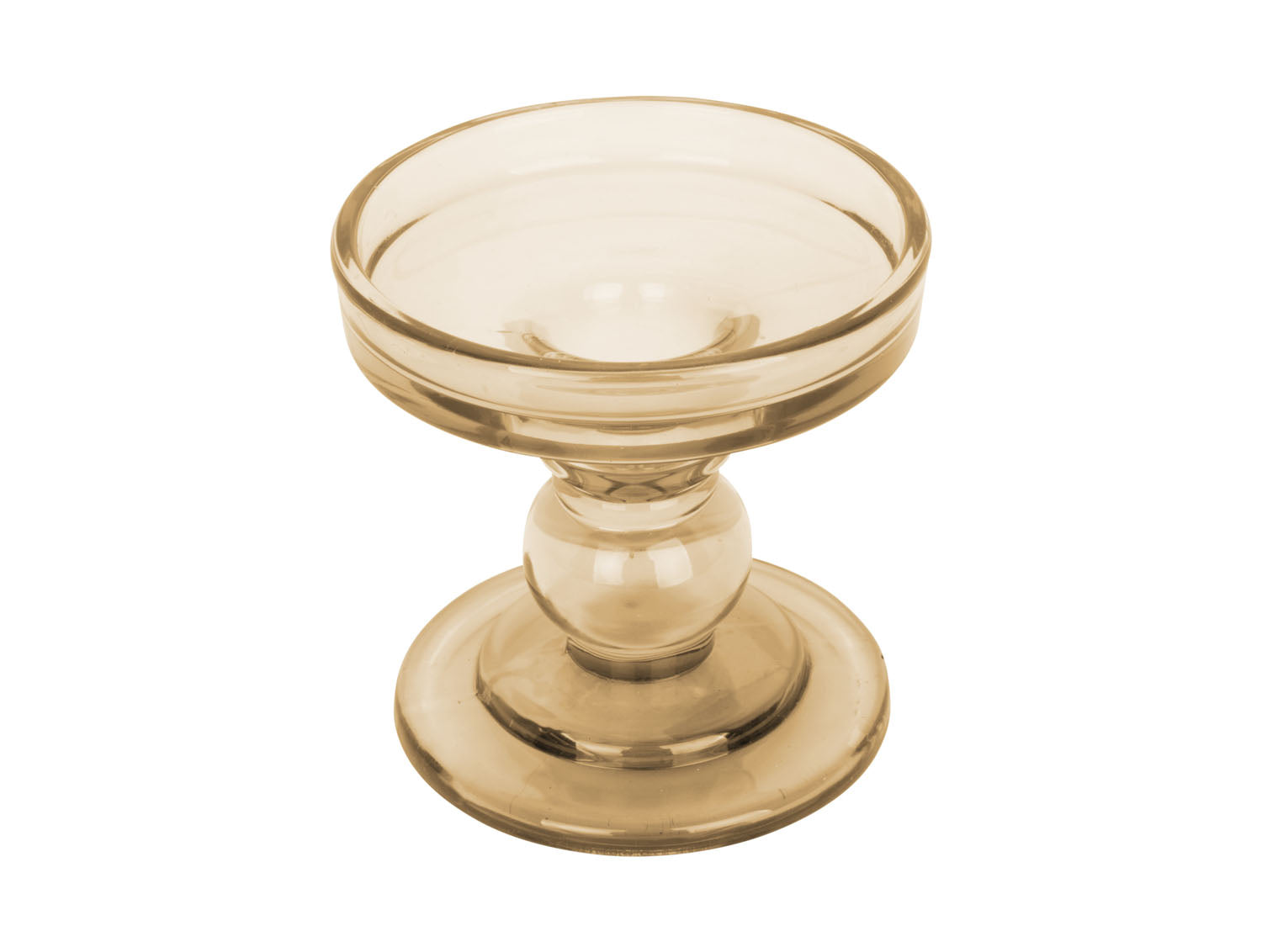 Glass Art Coloured Glass Candlestick Holder - ad&i