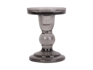 Glass Art Coloured Glass Candlestick Holder - ad&i