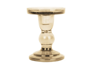 Glass Art Coloured Glass Candlestick Holder - ad&i
