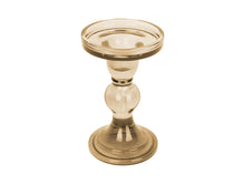 Load image into Gallery viewer, Glass Art Coloured Glass Candlestick Holder - ad&amp;i