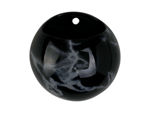 Marble Effect Globe Wall Ceramic Plant Pot - ad&i