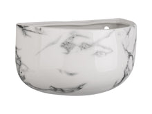 Load image into Gallery viewer, Marble Effect Oval Wall Ceramic Plant Pot - ad&amp;i