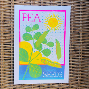 Pea Seeds A4 Risograph Print by Printer Johnson - ad&i