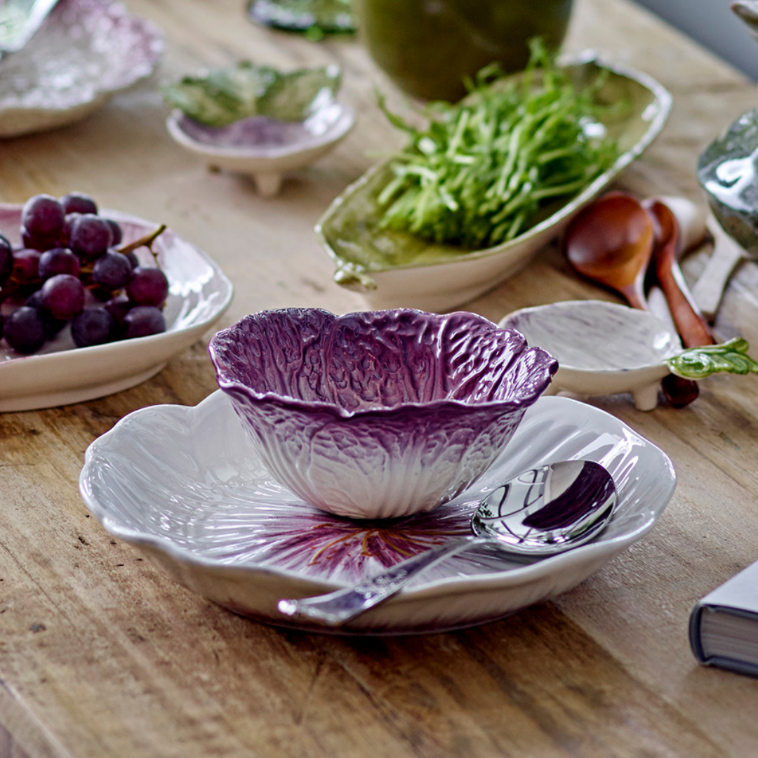 Purple Cabbage Stoneware Bowl ad&i - Main Image