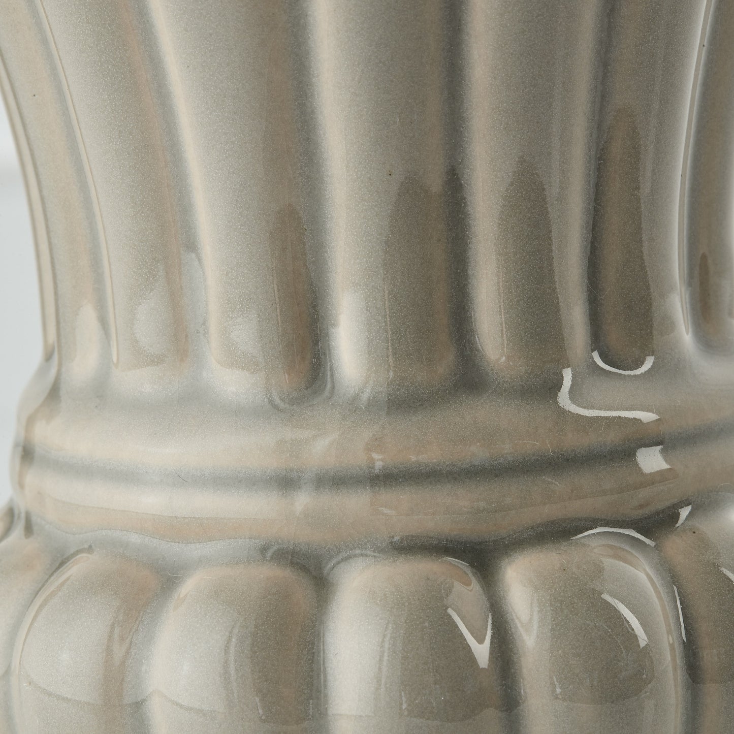 Grey Rosamund Ceramic Flower Vase - ad&i