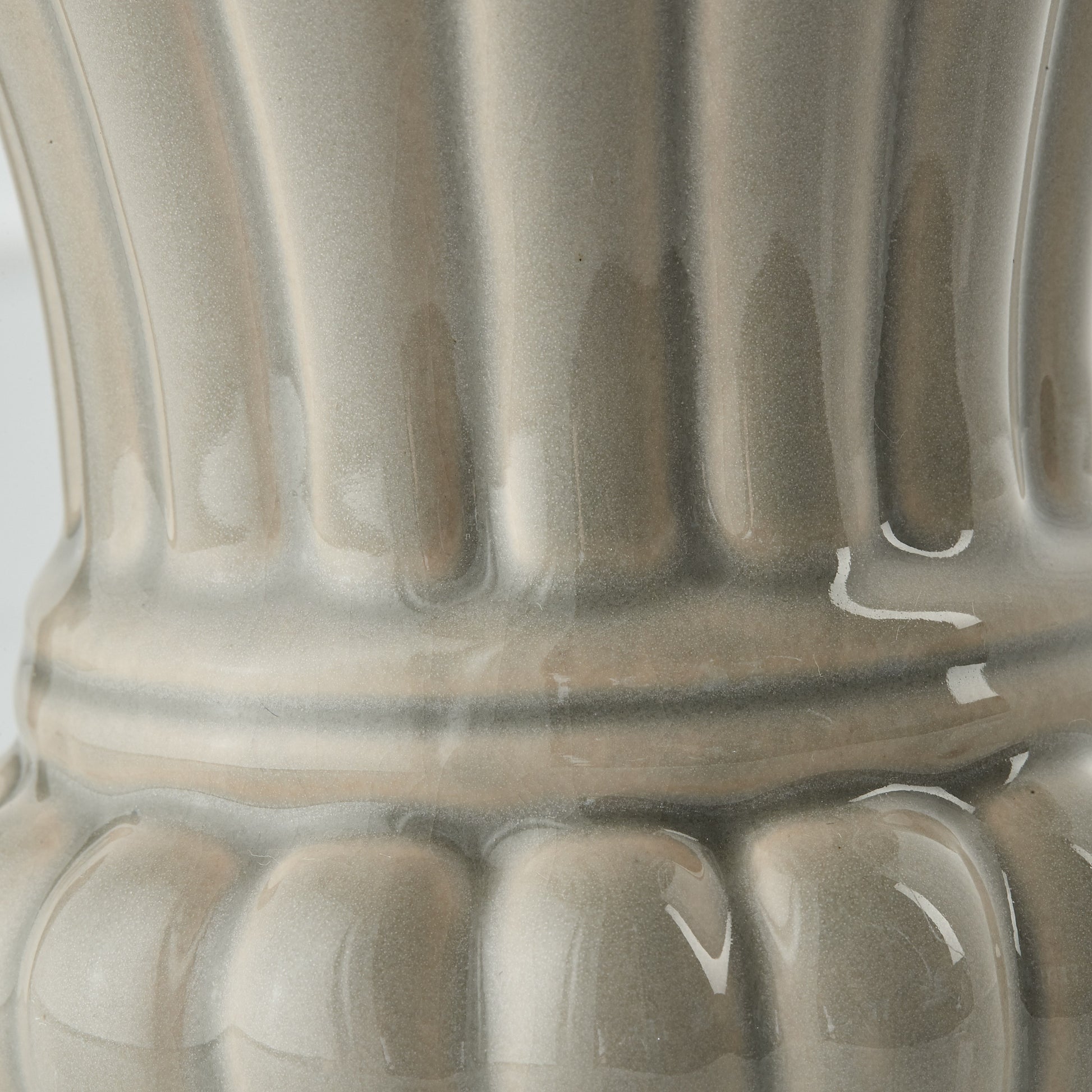 Grey Rosamund Ceramic Flower Vase - ad&i