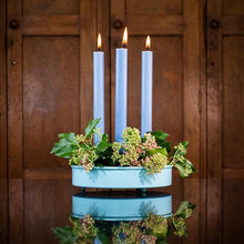 Load image into Gallery viewer, Sky Blue Metal Candle Platter Holder-ad&amp;i