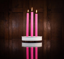 Load image into Gallery viewer, Stone White Metal Candle Platter Holder-ad&amp;i
