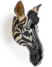 Load image into Gallery viewer, Ceramic Zebra Head Wall Sconce Vase-ad&amp;i