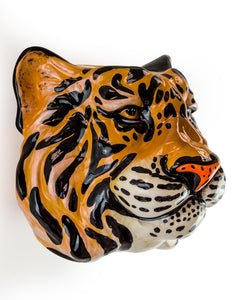 Ceramic Tiger Head Wall Sconce Vase-ad&i
