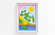 Load image into Gallery viewer, Pea Seeds A4 Risograph Print by Printer Johnson - ad&amp;i