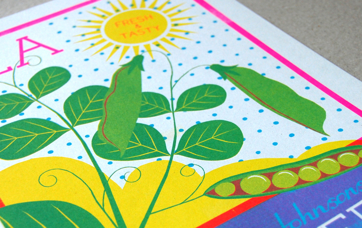 Pea Seeds A4 Risograph Print by Printer Johnson - ad&i