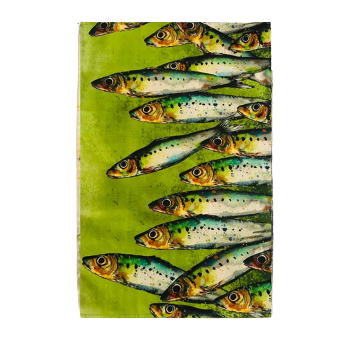 Sardines Print Tea Towel - ad&i