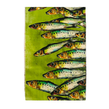 Load image into Gallery viewer, Sardines Print Tea Towel - ad&amp;i
