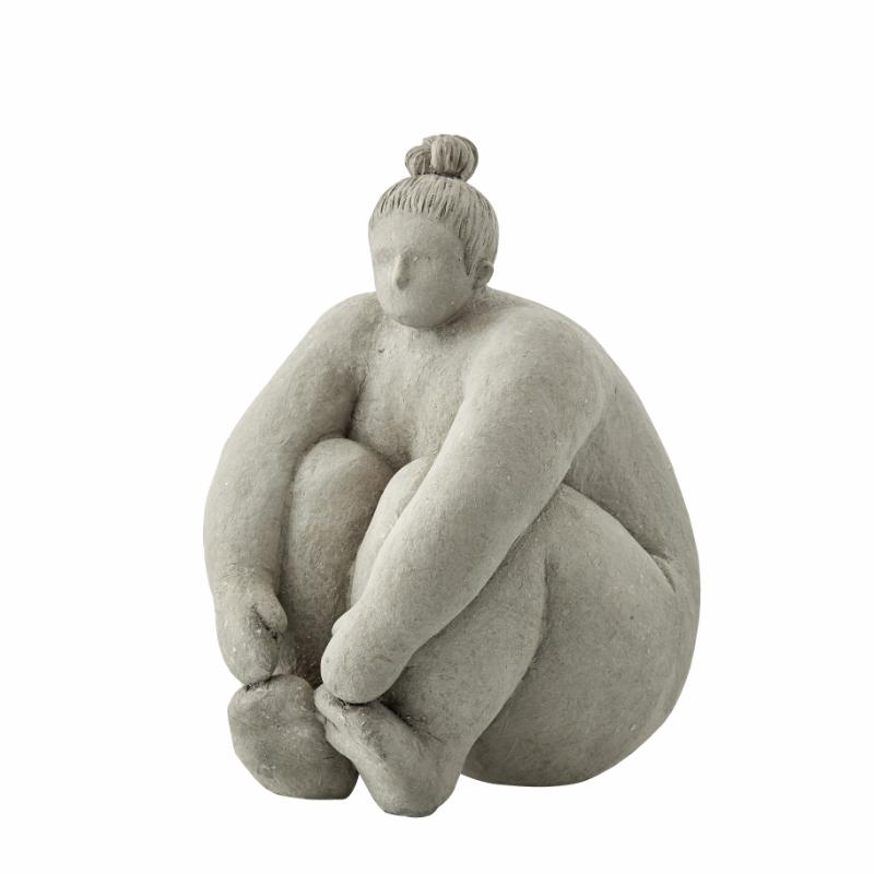 Serafina Sitting Woman Decorative Sculpture - ad&i