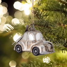 Load image into Gallery viewer, Metallic Retro Car Christmas Shaped Bauble - ad&amp;i