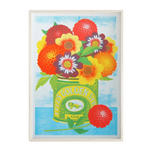 Load image into Gallery viewer, Golden Syrup Tin A3 Risograph Print by Printer Johnson - ad&amp;i