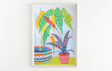 Load image into Gallery viewer, Bromeliad Botanical Plants A3 Risograph Print by Printer Johnson - ad&amp;i
