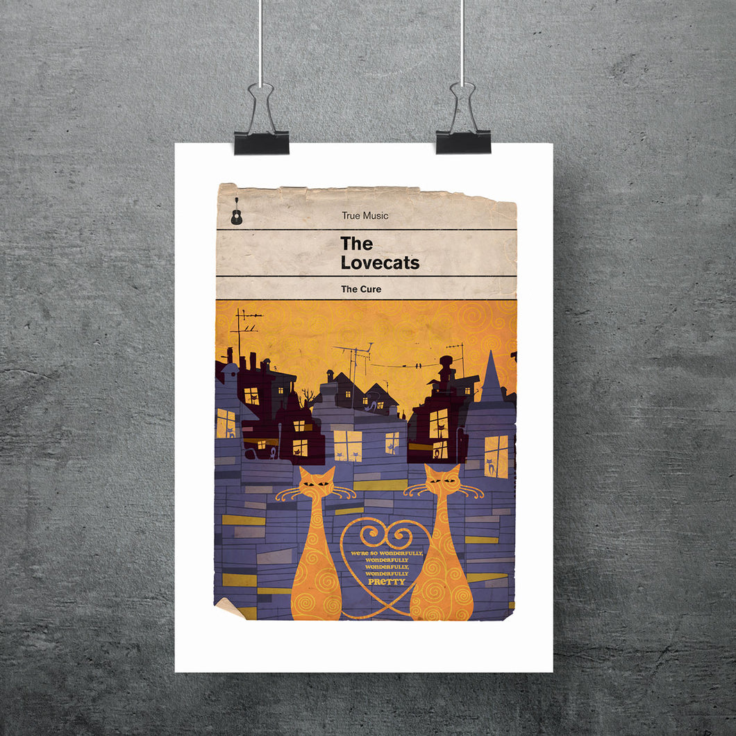 The Lovecats - The Cure A4 Poster Print - ad&i