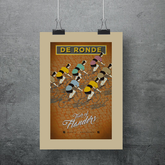 Tour of Flanders - Cycling Classic Race A3 Poster Print - ad&i