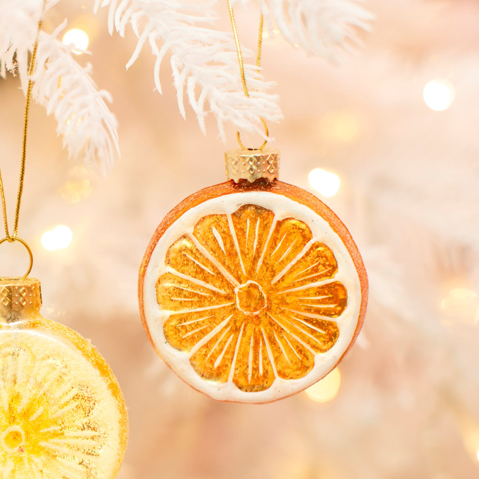 Orange Slice Shaped Christmas Tree Bauble-ad&i
