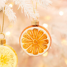Load image into Gallery viewer, Orange Slice Shaped Christmas Tree Bauble-ad&amp;i