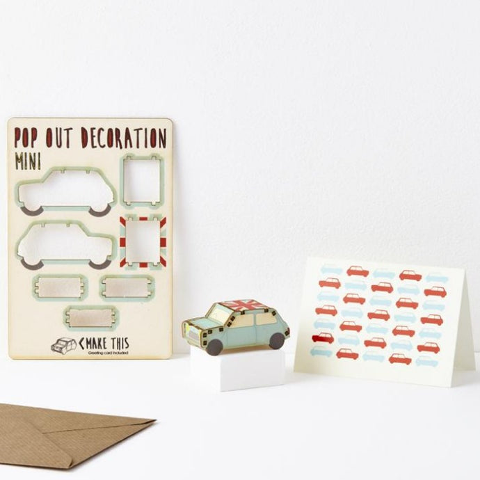Pop Out Mini Car Greetings Card - ad&i