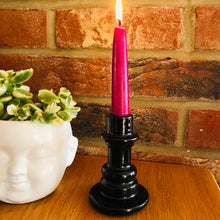 Load image into Gallery viewer, Blue Stoneware Candlestick Holder-ad&amp;i