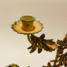 Load image into Gallery viewer, Cream Verdigris Floral Five Arm Candelabra-ad&amp;i