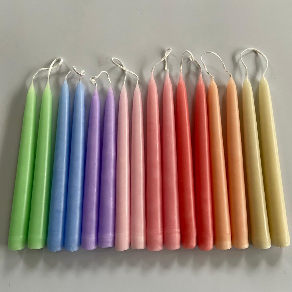 Pastel Tapered Candle Pair-ad&i