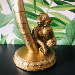 Gold Monkey Candlestick Holder-ad&i
