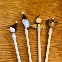 Load image into Gallery viewer, Wooden Christmas Character Pencils - ad&amp;i