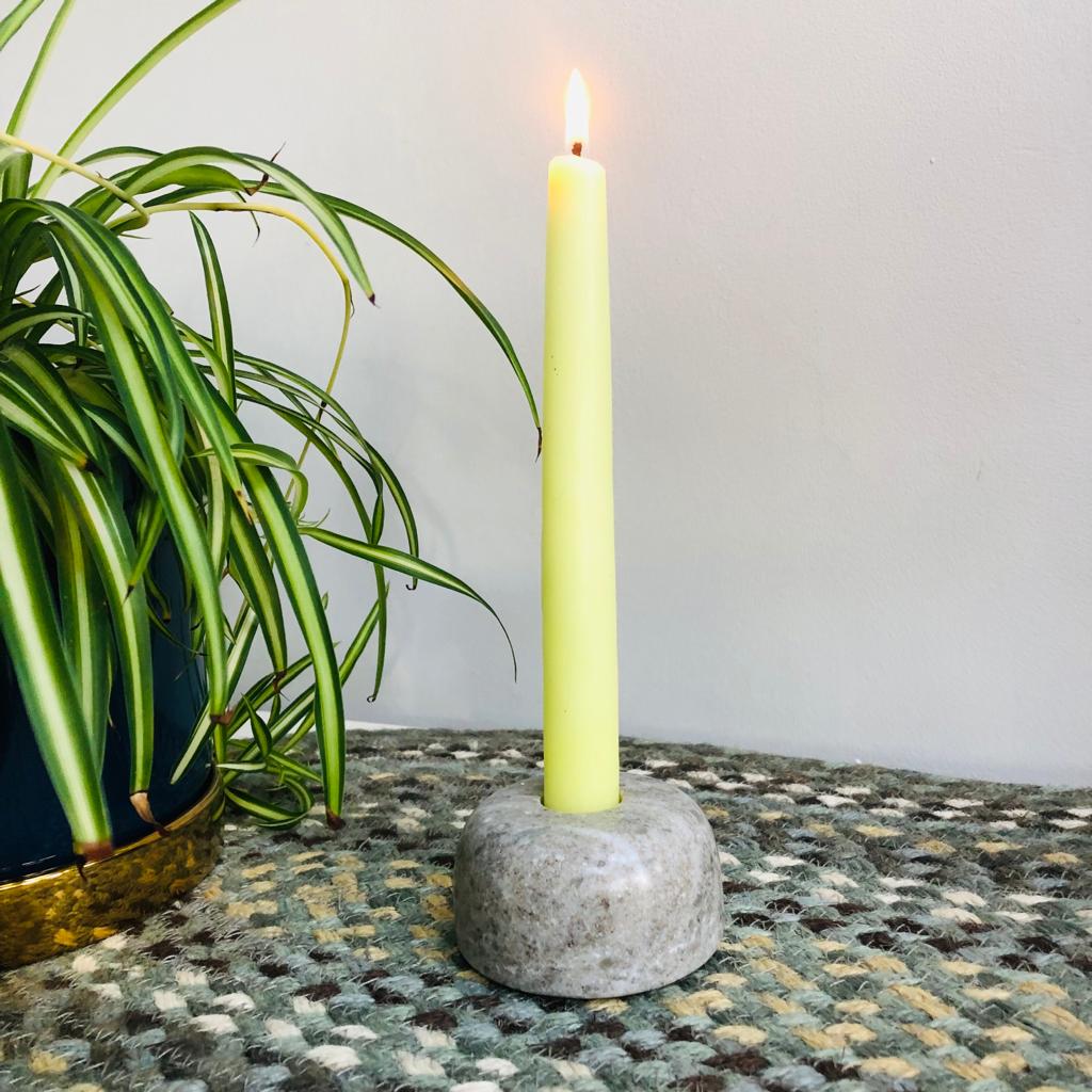 Marmilla Marble Candlestick Holder - ad&i