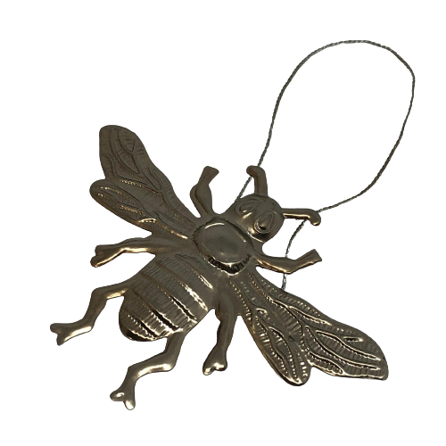 Pressed Silver Decorative Hanging Bee-ad&i