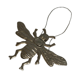 Pressed Silver Decorative Hanging Bee-ad&i