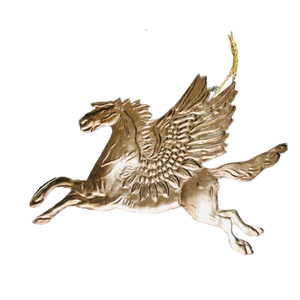 Pressed Gold Decorative Hanging Pegasus - ad&i