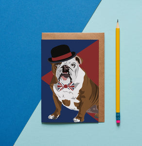 Churchill the British Bulldog Greeting Card - ad&i