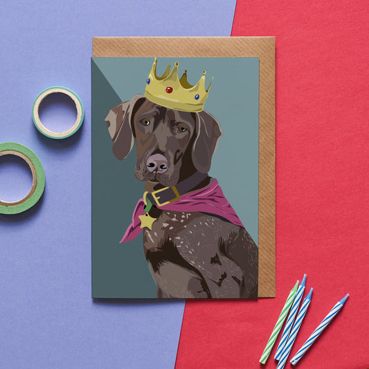 Django the German Pointer Greeting Card - ad&i