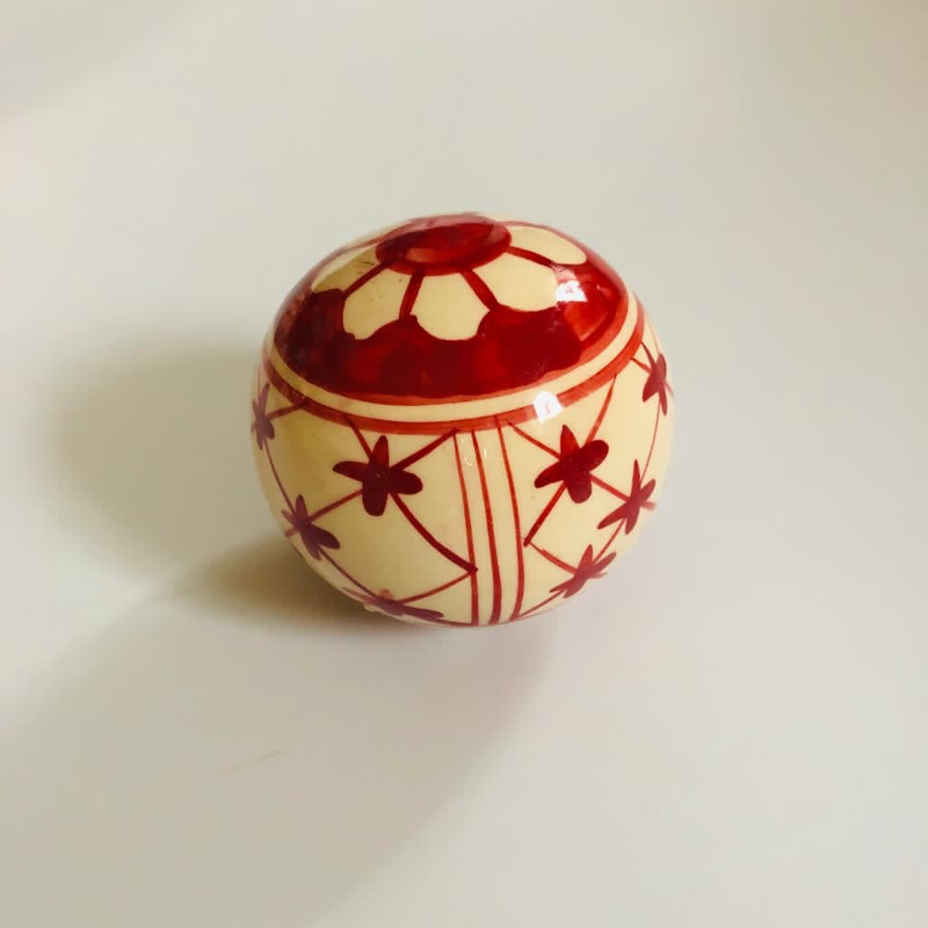 Hand Decorated Stoneware Decorative Balls-ad&i