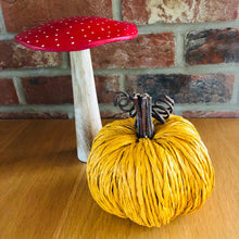 Load image into Gallery viewer, Decorative Orange Straw Pumpkin-ad&amp;i