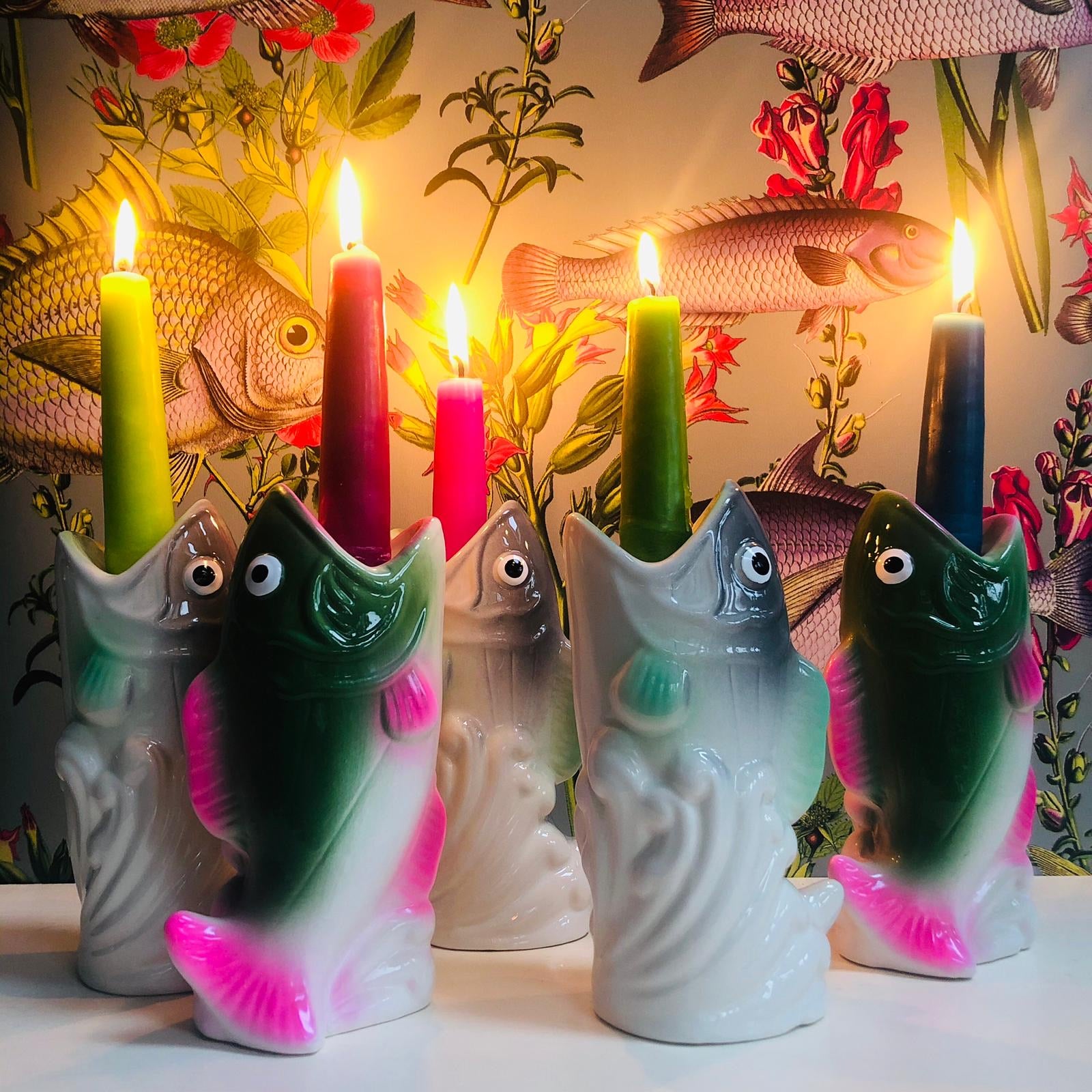 Ceramic Fish Candlestick Holder-ad&i