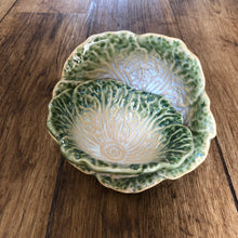 Load image into Gallery viewer, Green Cabbage Stoneware Bowls - Set of Two - ad&amp;i