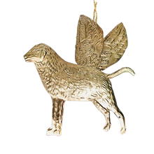Load image into Gallery viewer, Pressed Gold Decorative Hanging Angel Dog - ad&amp;i