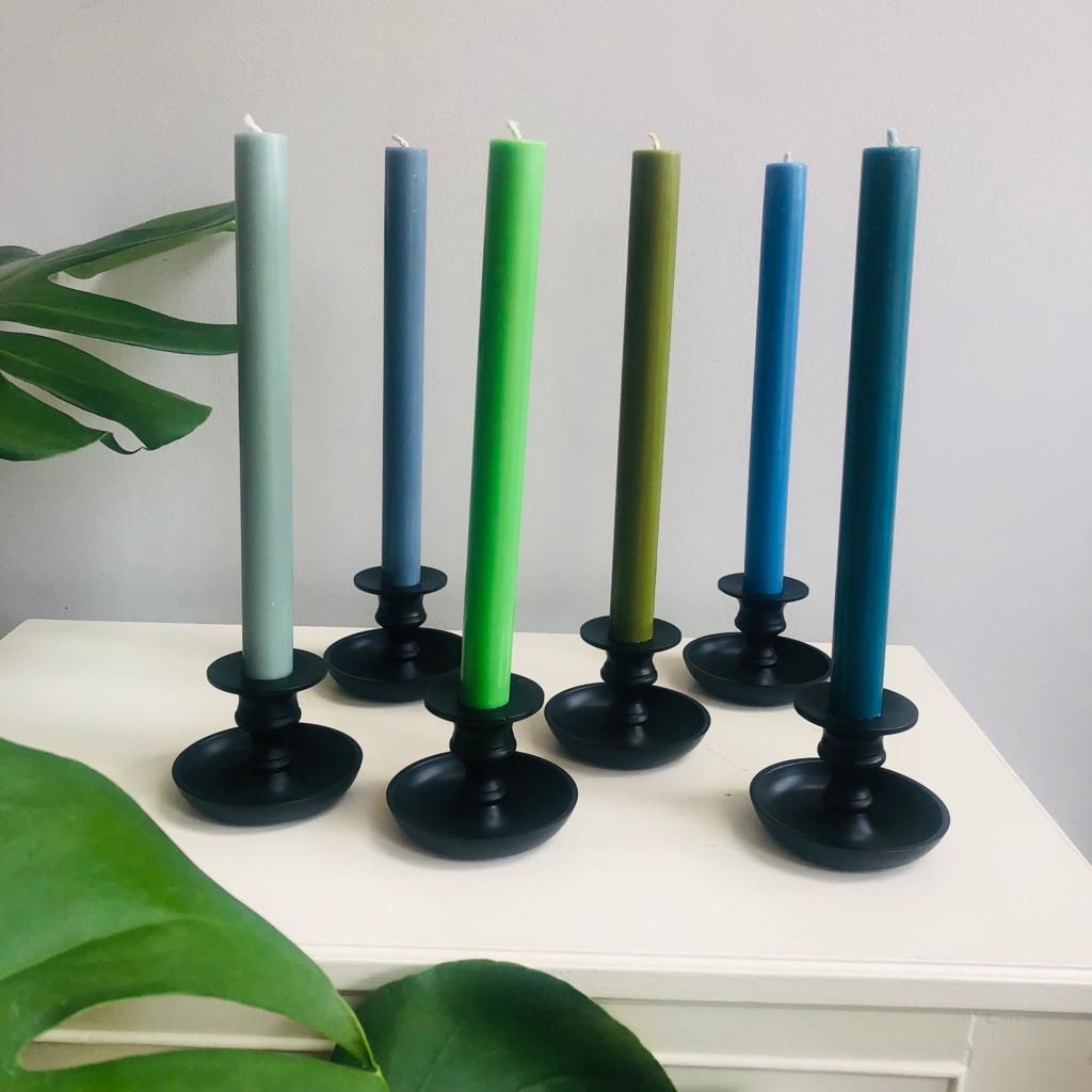 Cool Rainbow Candlesticks - Set of Six - ad&i