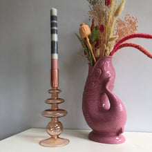 Load image into Gallery viewer, Rose Ring Glass Candlestick Holder-ad&amp;i