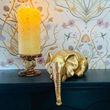 Load image into Gallery viewer, Gold Peering Elephant and Giraffe Decorative Figures-ad&amp;i