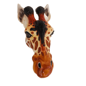 Ceramic Giraffe Head Wall Sconce Vase - ad&i