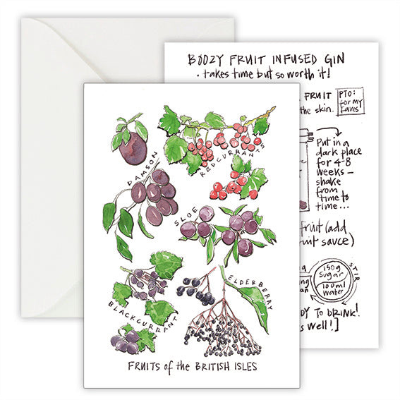 British Fruits Recipe Greeting Card-ad&i